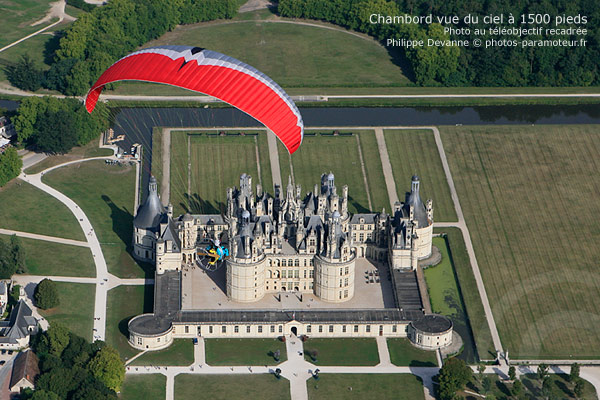 chateaux de Chambord vue du ciel