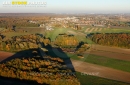 Bruyères-le-Châtel en automne vue du ciel