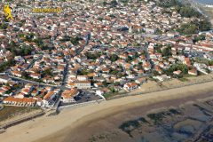 La-Tranche-sur-Mer seen from the sky in  Vendee