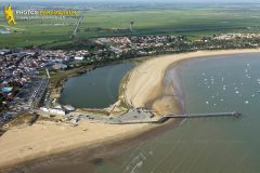 La-Tranche-sur-Mer seen from the sky in Vendee department
