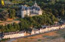 Chaumont, France - 26 Juin 2011: Vue aérienne du Château de Chaumont sur Loire