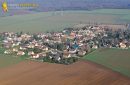 Boinvilliers village seen from the sky in Yvelines department