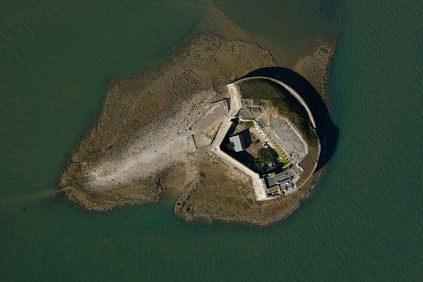 vue aérienne du Fort Enet , Charente-Maritime (17)