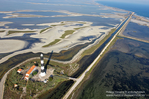 Photo aerienne  Phare de Faraman en Camargue