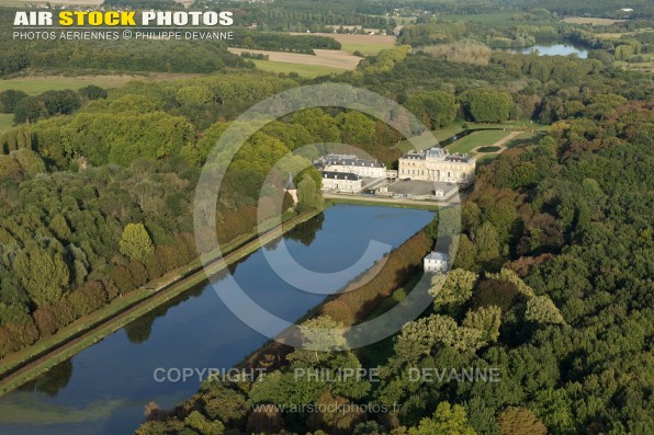 Château du Marais, Le Val-Saint-Germain vue du ciel