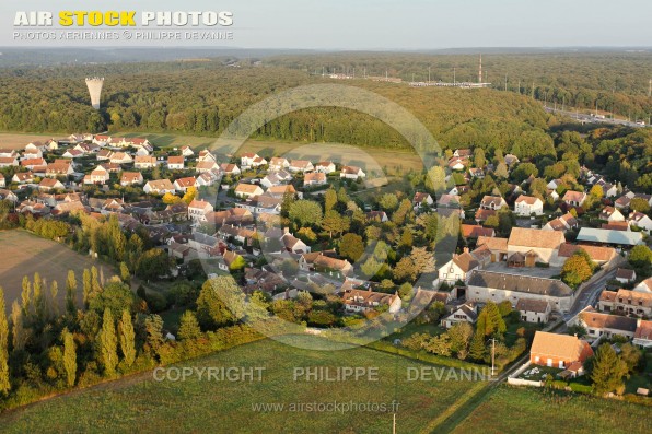 Ponthévrard vue du ciel