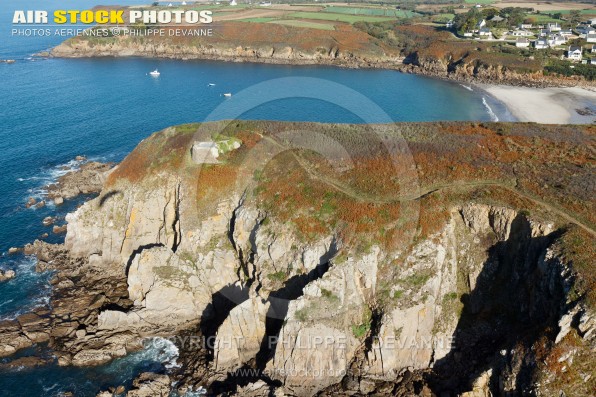 Ploumoguer, Bretagne Finistère vue du ciel