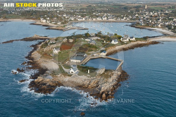 Presqu'île du Vivier, Landunvez vue du ciel