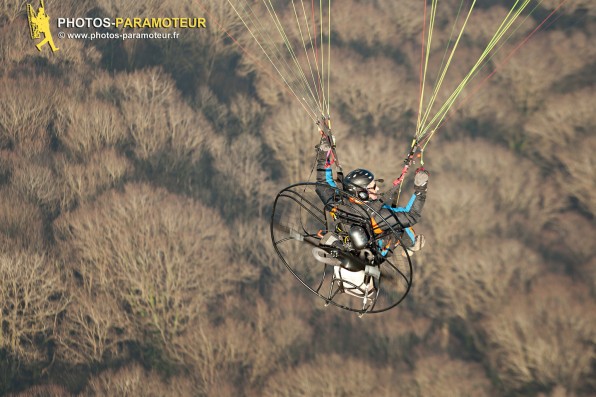 Vol paramoteur dans la brume - hiver 2016 - 22/01/20146