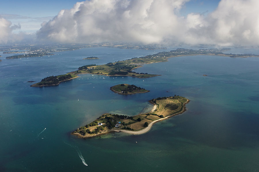 Lîle de Govihan et l'île-aux-moines,  Golfe du Morbihan (56)