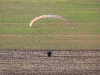 Vue aerienne en paramoteur