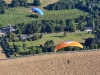 Vue aerienne en paramoteur