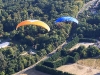 Vue aerienne en paramoteur