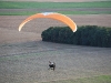 Vue aérienne en paramoteur