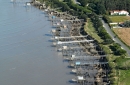 Carrelets de Port-des-Barques vue du ciel