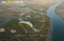 La Seudre en paramoteur , La Tremblade vue du ciel