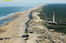 Phare de la Courbe vue du ciel