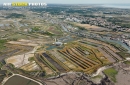 Marais salants de île-d'Oléron vue du ciel