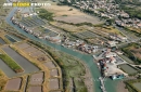 Marais salants de île-d'Oléron vue du ciel