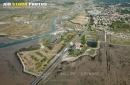 Marais salants de île-d'Oléron vue du ciel