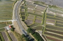 Pont de la Seudre , Marennes vue du ciel