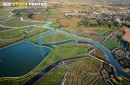 Le grand marais de la Vie vue du ciel