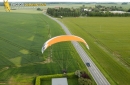 Paramoteur en 'ïle-de-France vue du ciel