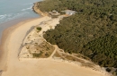 Plage du veillon , Talmont-Saint-Hilaire vue du ciel