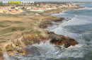 La houle à Brétignolles-sur-Mer vue du ciel