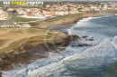 La houle au spot de la  Sauzaie,  Brétignolles-sur-Mer vue du ciel