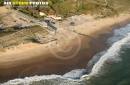 La houle à Brétignolles-sur-Mer vue du ciel