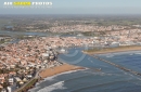 Port de Saint-Gilles-Croix-de-Vie vue du ciel