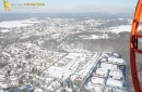 Paramoteur sous la neige