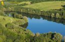 Etang de pêche de Saint-Maurice-Montcouronne vue du ciel