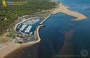 Vue aérienne du port de les Mathes La Palmyre