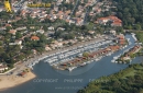 Port de la Hume Gujan-Mestras vue du ciel