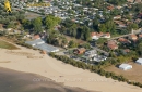 Plage la Hume Gujan-Mestras vue du ciel