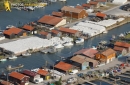 Port de Gujan-Mestras vue du ciel