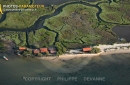 Lîle aux oiseaux, la Teste-de-Buch vue du ciel