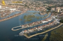 Port de Gujan-Mestras vue du ciel