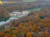 Chateau du marais vue du ciel en Automne