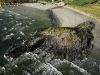 Île Salgren vue du ciel, Plomodiern, Finistère