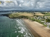 Plage de kervel et parapente pointe de trefeuntec