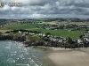 Falaises de Pentrez vue du ciel et nuage, Finistère