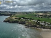 Falaises de Pentrez vue du ciel et nuage, Finistère