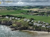 Falaises de Pentrez vue du ciel et nuage, Finistère