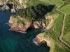 Falaises de Lanévry vue du ciel , Kerlaz, Finistère