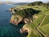 Falaises de Lanévry vue du ciel , Kerlaz, Finistère