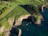 Falaises de Lanévry vue du ciel , Kerlaz, Finistère