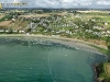 Plage de Lestrevet  vue du ciel à Plomodiern, Finistère